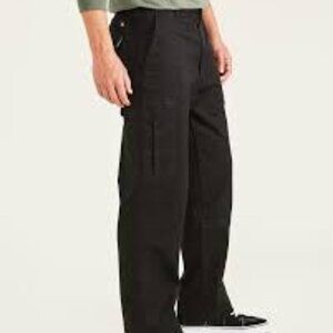 Dockers "Pacific Collection" Mens Comfort Cargo Classic Fit Pants in Black NWT